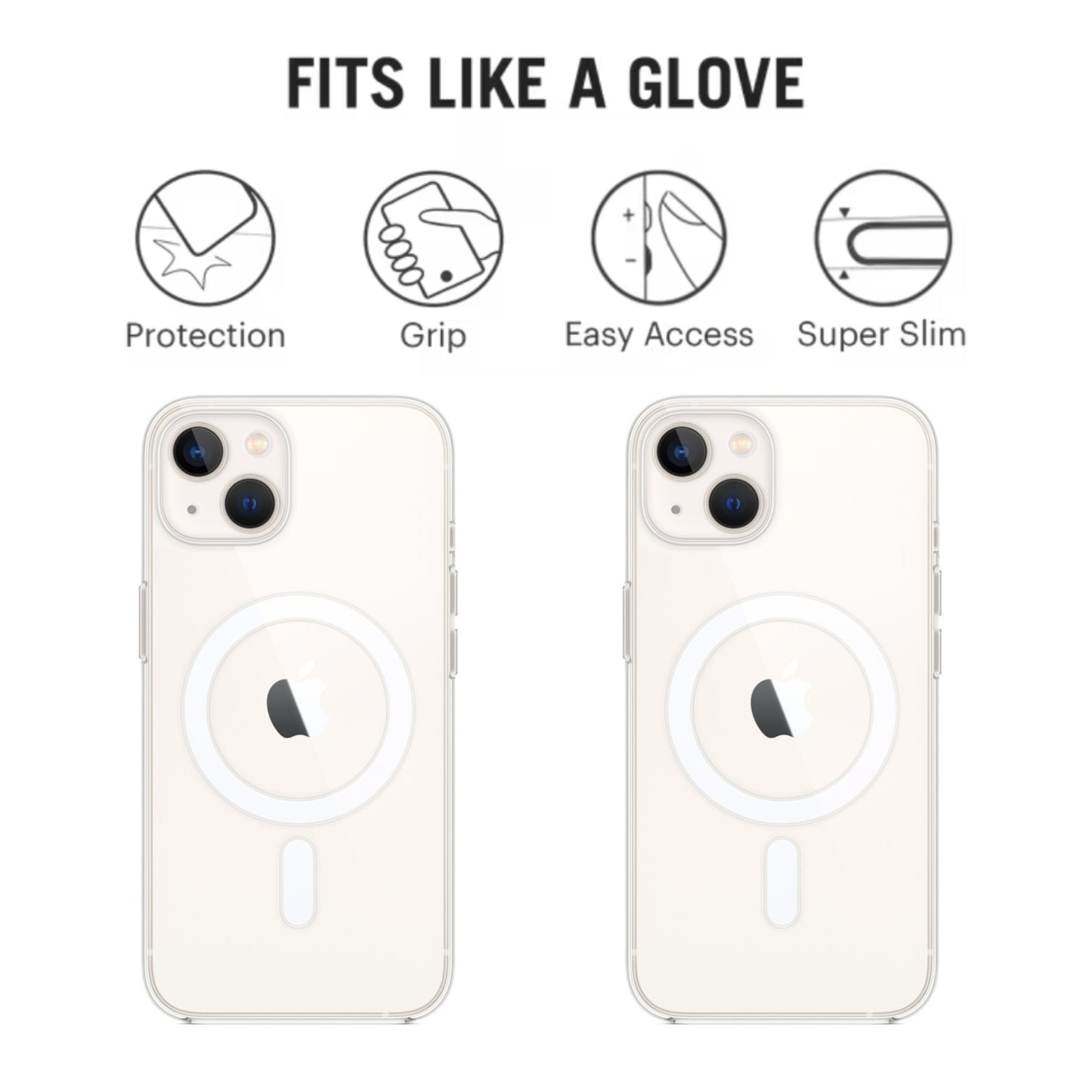 Transparent Protective Case with MagSafe