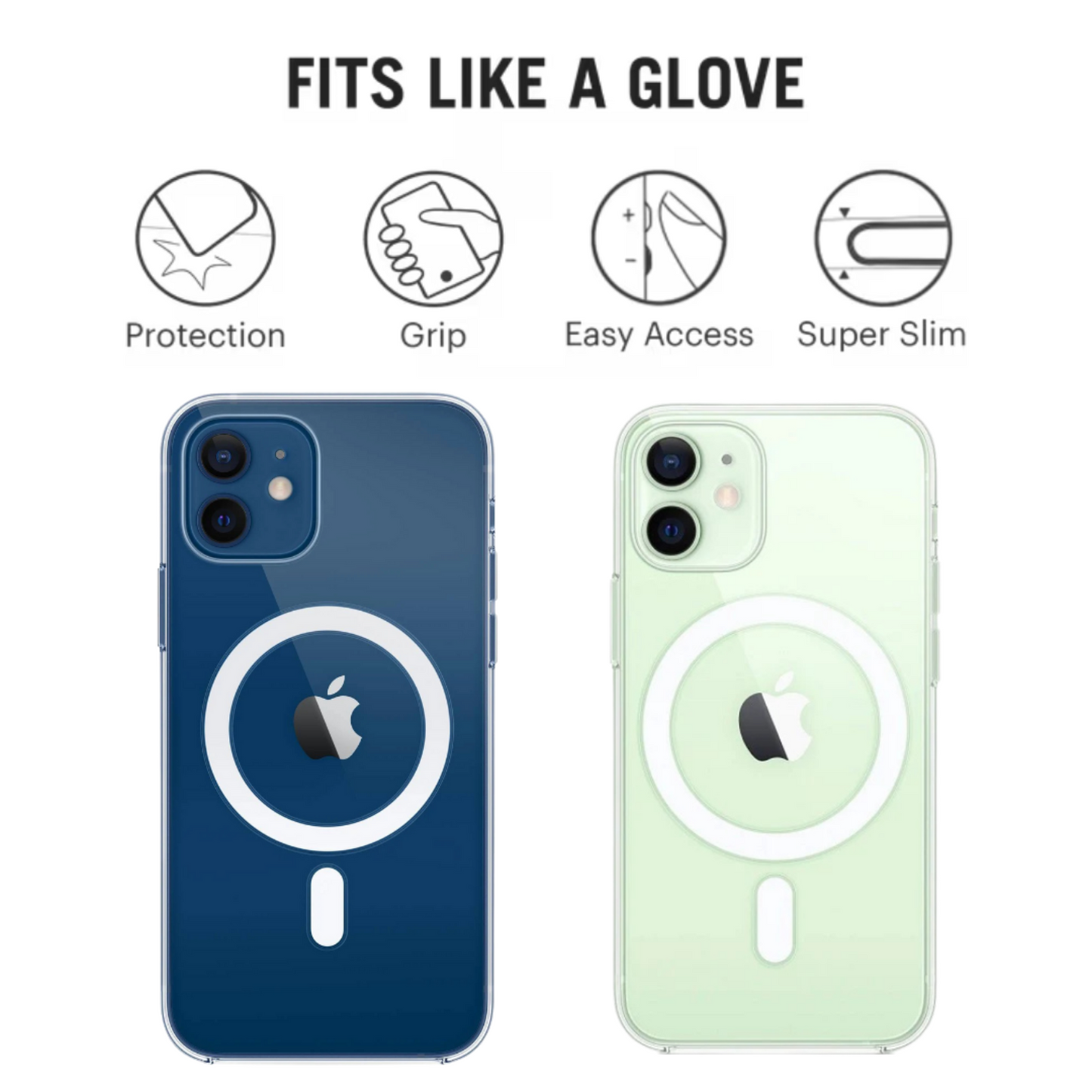 Transparent Protective Case with MagSafe