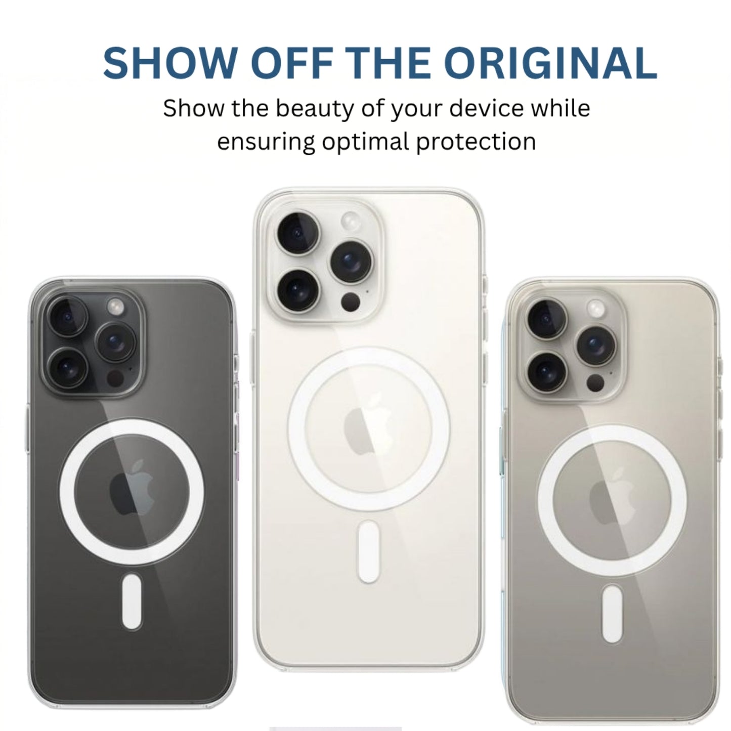Transparent Protective Case with MagSafe