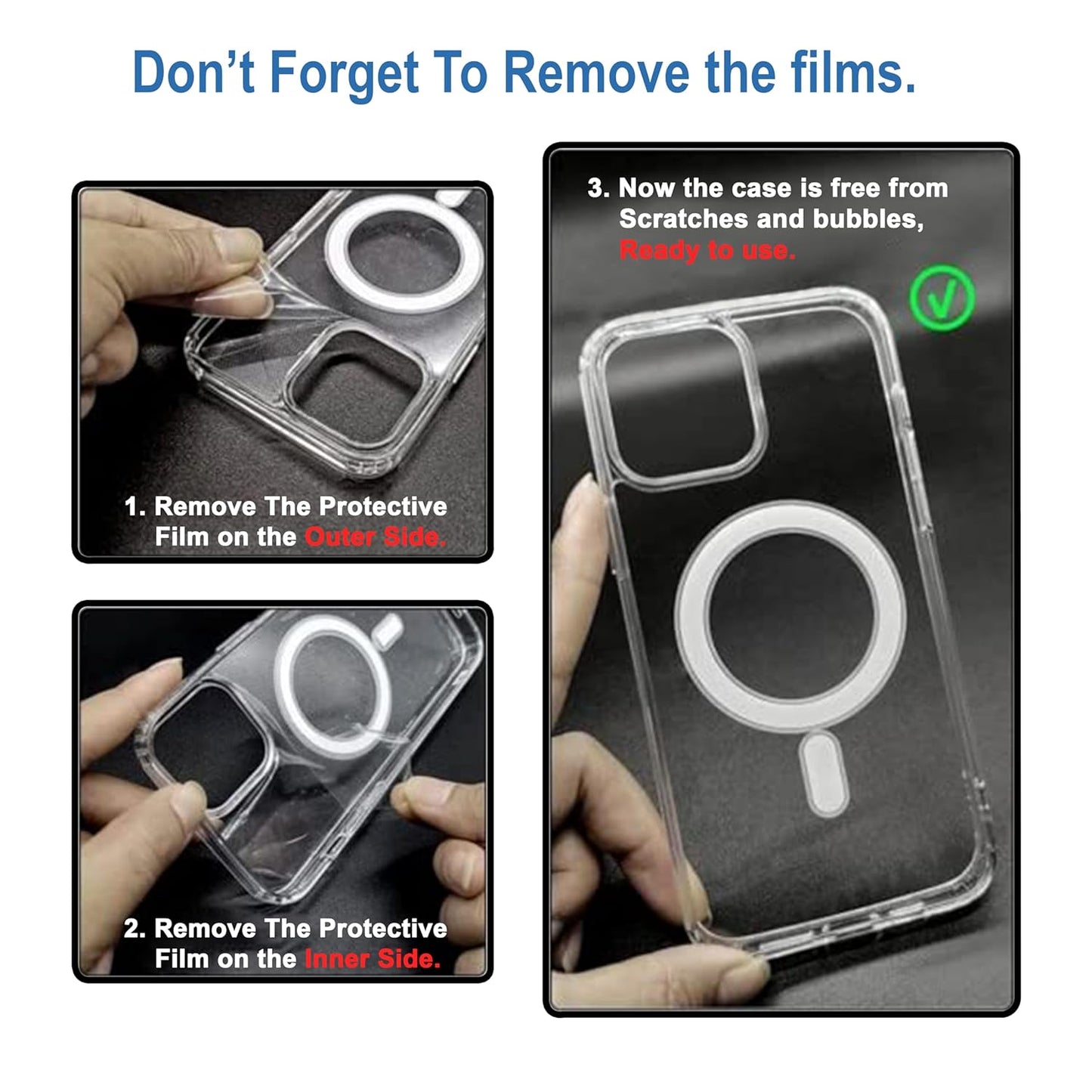 Transparent Protective Case with MagSafe