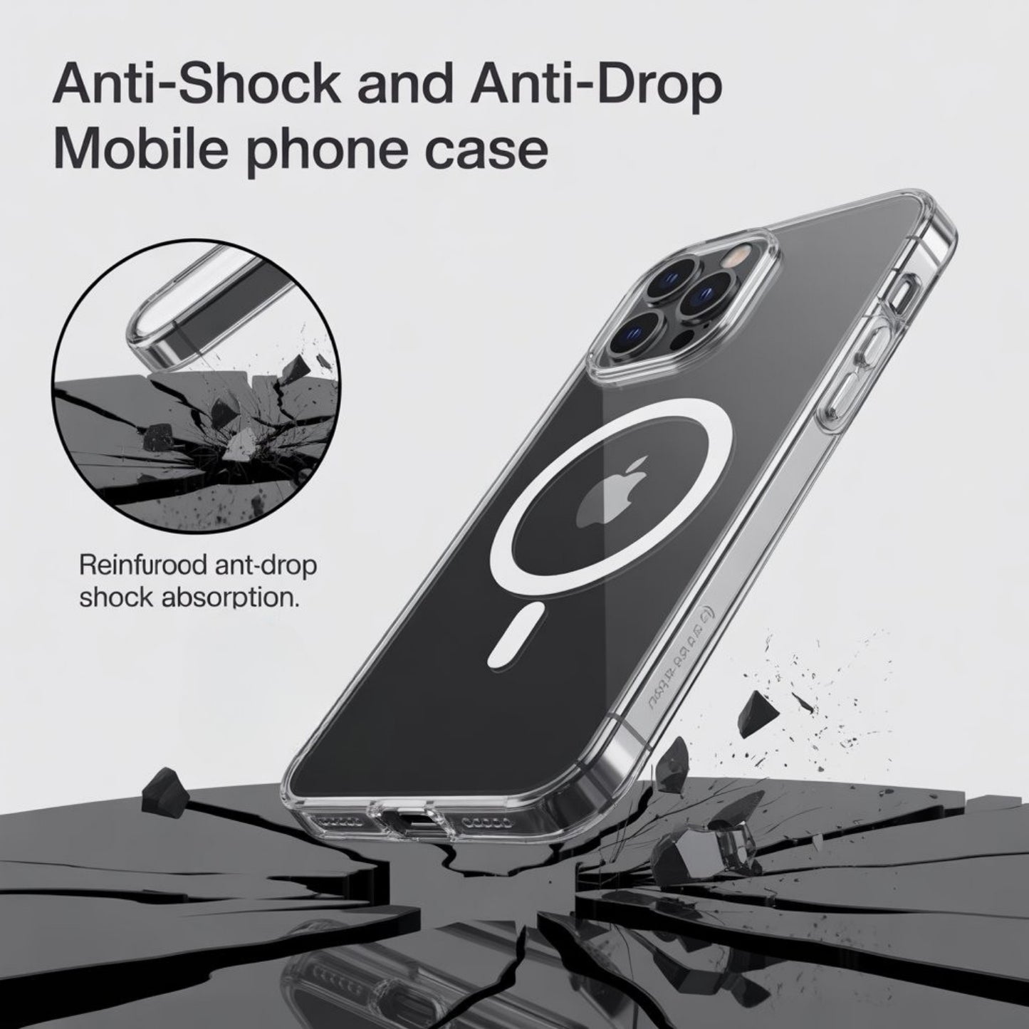 Transparent Protective Case with MagSafe