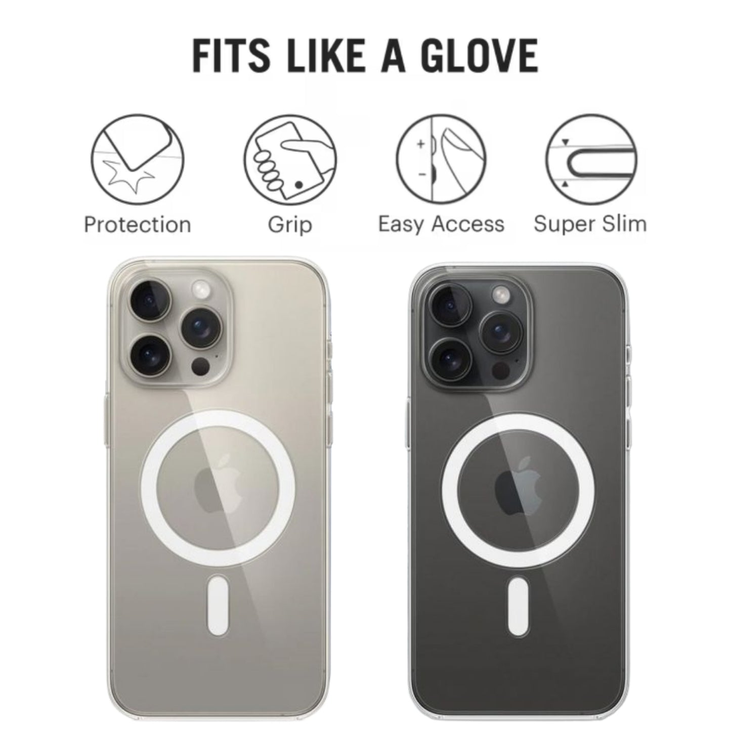 Transparent Protective Case with MagSafe
