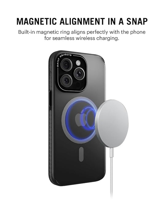 Case for iPhone 14 Pro Compatible with Mag-Safe Wireless Charging,Black Nimbus Slim Shockproof Back Cover