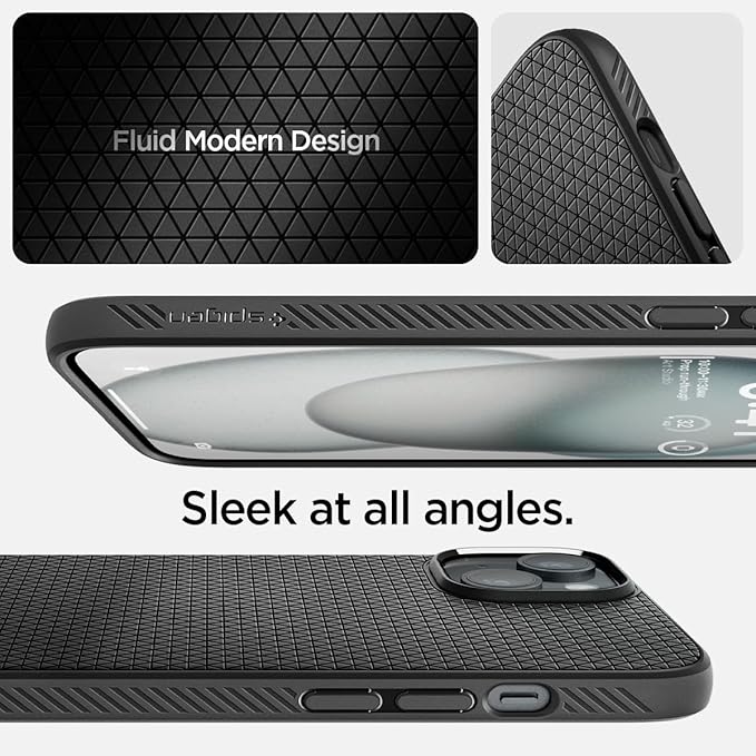 Back Cover Case Compatible with iPhone 15 (TPU | Matte Black)