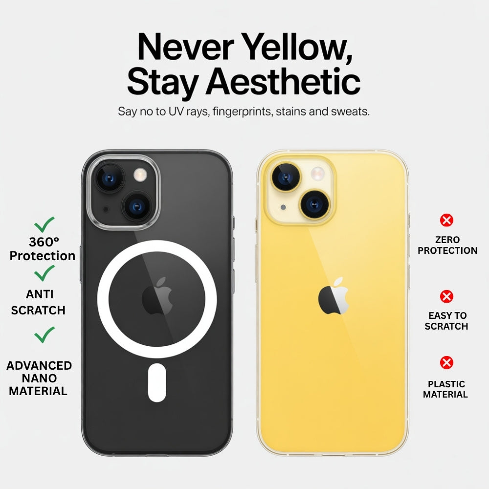 Transparent Protective Case with MagSafe